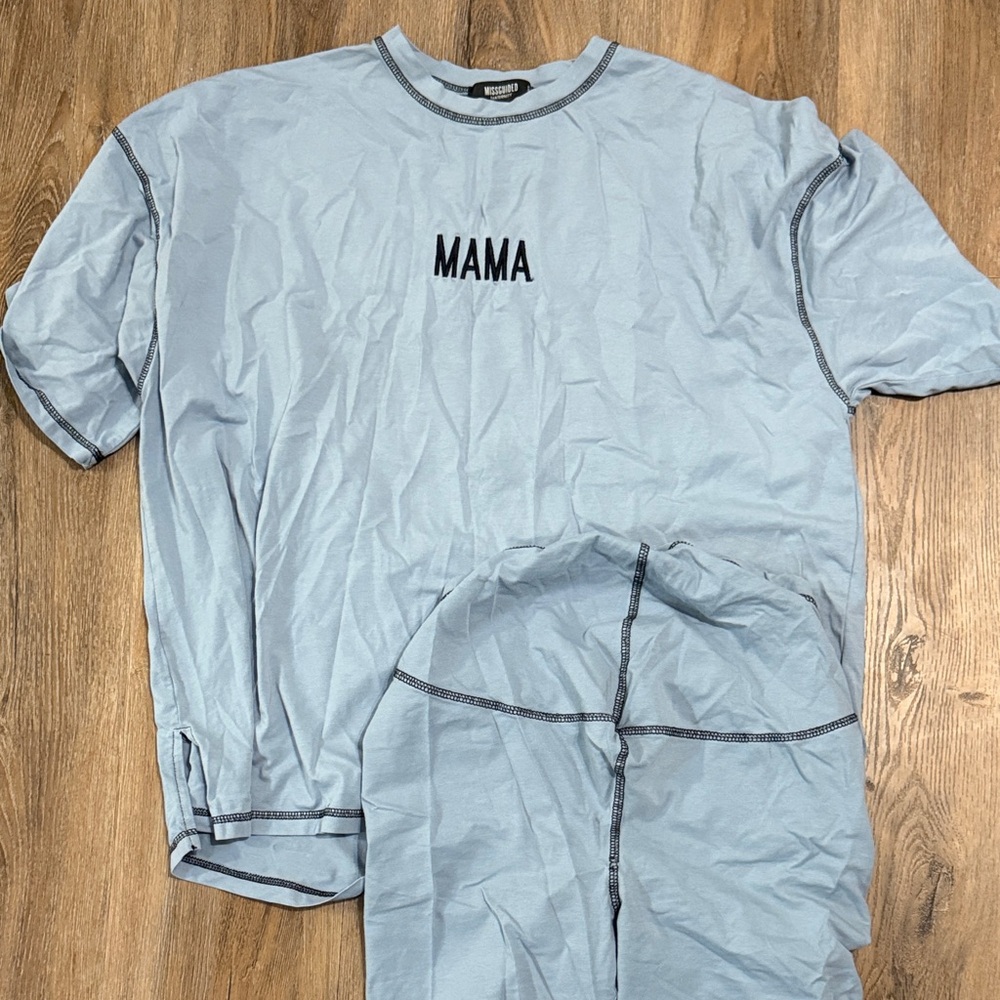 Missguided Maternity Blue Loungewear Set